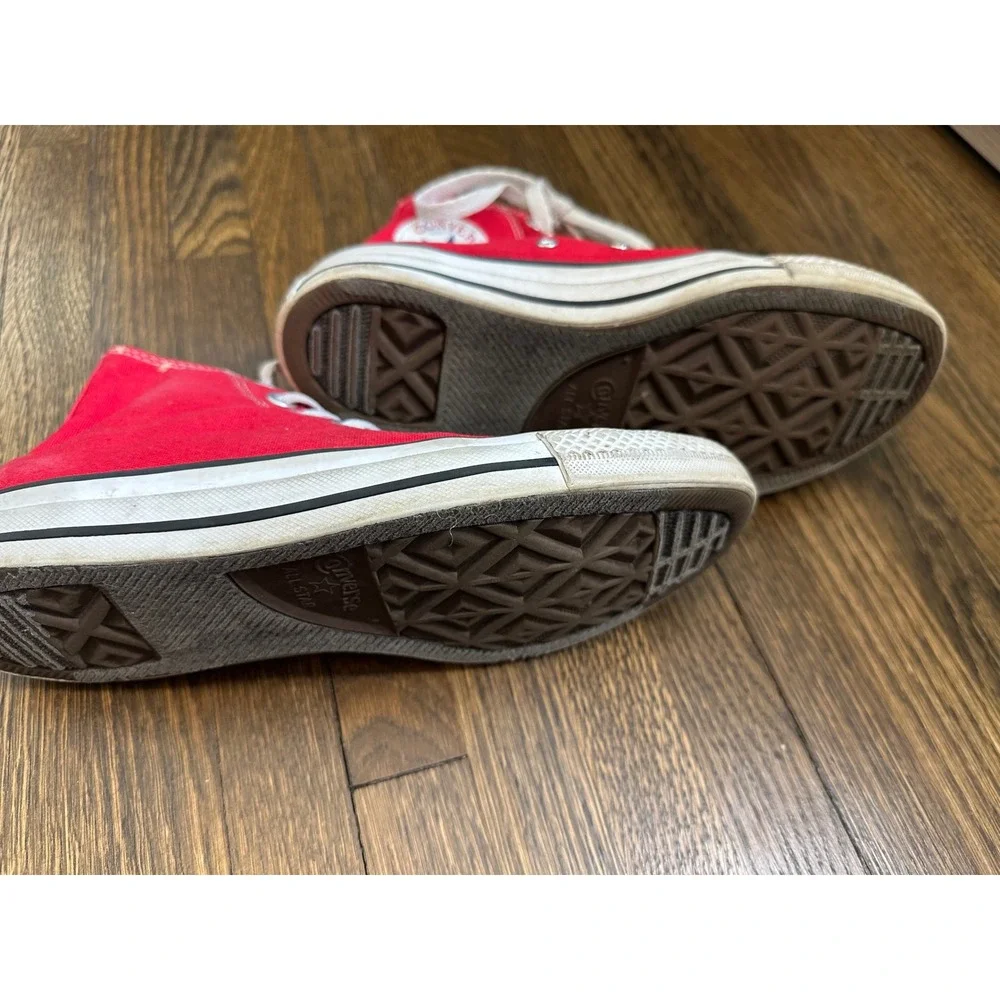 Converse Chuck Taylor All Star High Top Red Canvas Sneakers M9621 Mens 5.5 W 7.5